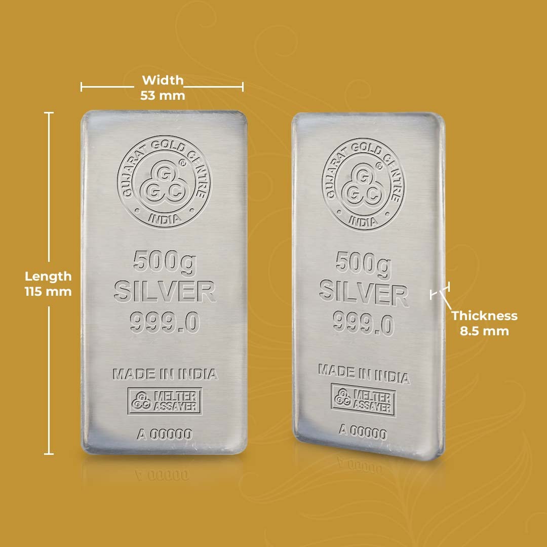 500 GM GGC 24K Silver Bar