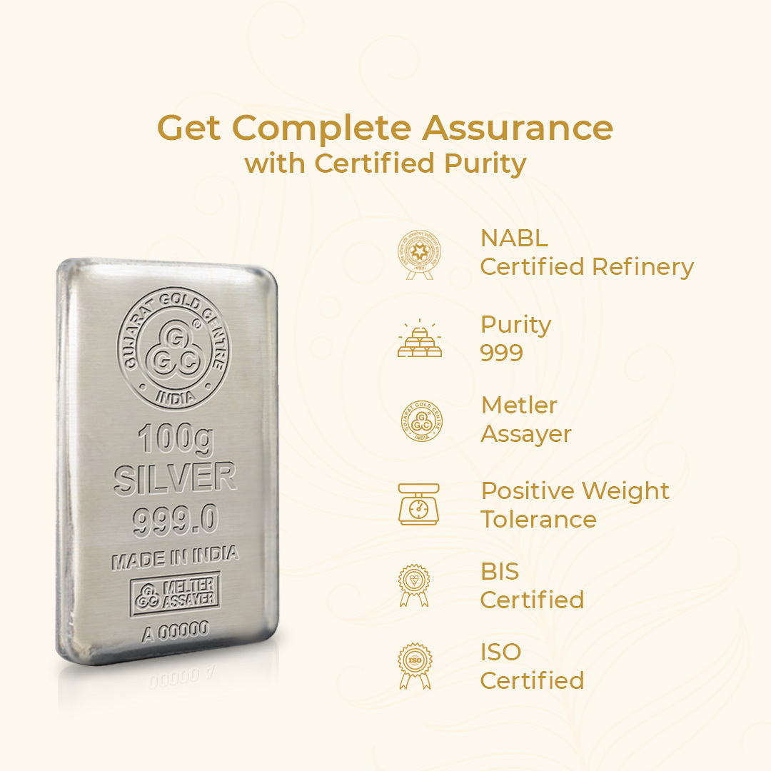 100 GM GGC 24K Silver Bar