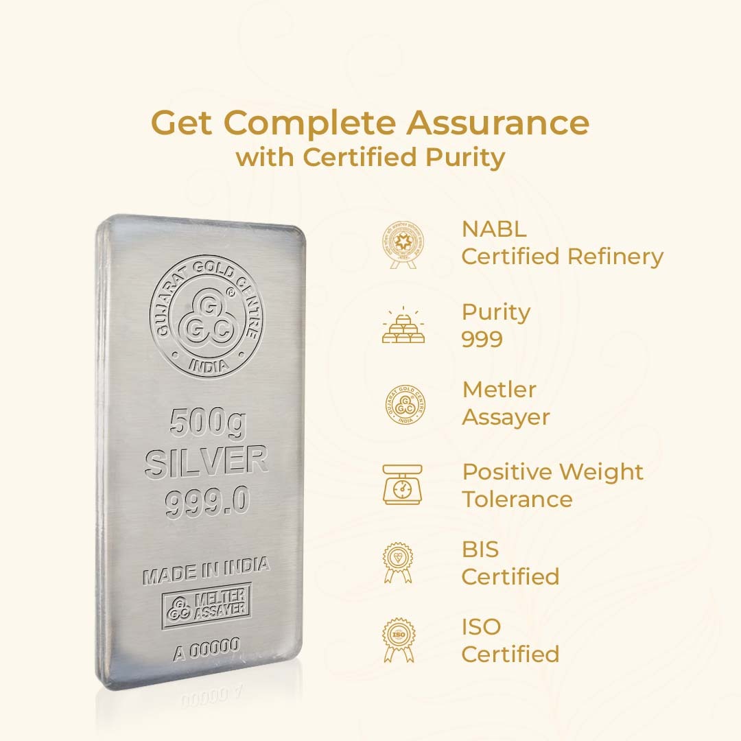 500 GM GGC 24K Silver Bar