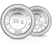 20gm GGC 24K Silver Coin